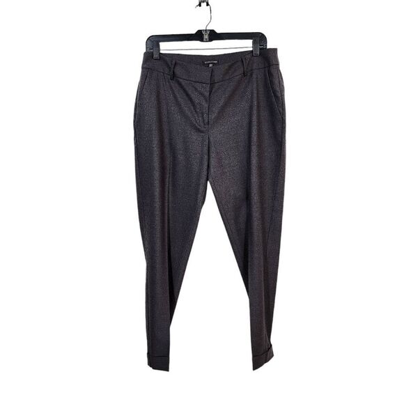 Eileen Fisher Women's Wool Blend Cuffed Tapered Leg Pants - 12 - Picture 1 of 5